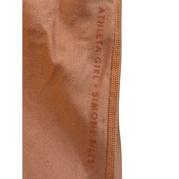ATHLETA  Girl Simone Tank Top Orange "Because I Can"XXL/16 - Picture 6 of 7